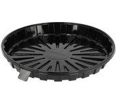 MONOUSO | Envase para Tarta APET Negro Ø24cm (160 Uds)