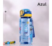 Botella De Agua Para Niños 600ml Con Palanca De Silicona Y Estilo Dinosaurio Resistente Al Desbordamiento Plástico Ecológico Para Verano