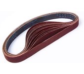 Banda de lija , 25 x 762 mm, bandas de lija mixtas (3 granos 80/120/150/240/400) para lijadoras de banda( 15 piezas）