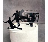 Football Boy Cake Decoration Football Field Player Doll Cupcake Top Happy Birthday Decoration Sports Children's Party Supplies