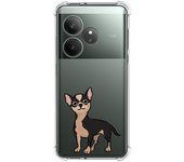 Tumundosmartphone Funda Silicona Antigolpes para Realme GT 6 / GT 6T 5G diseño Perros 05 Dibujos