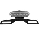 Luces Traseras de Freno LED con Soporte de Montaje de Placa de Matrícula - Kit de Luz Trasera de Freno con Conexión de 3 Cables - Alta Fiabilidad y Durabilidad