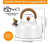 Stainless Steel Boil Kettle 2/3L Whistle Kettle with Handle Tea Kettle for Kitchens Gas Stove Induction Cooker Universal Teapot