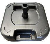 Base para Sombrilla 21 kg Rellenable con Agua – 45x45x14 cm, Compatible con Mástiles de 38 y 48 mm, Estable y Resistente para Terraza, Jardín o Patio – Fácil de Llenar y Vaciar tHAYBA