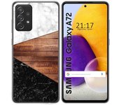 Tumundosmartphone Funda Gel Tpu para Samsung Galaxy A72 diseño Mármol 11 Dibujos