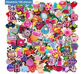 Lot of 10/30/50/100/200Pcs Random Series Shoe Charms for Clogs Sandals,Shoe DIY Decoration Premium Quality Charms Accessories
