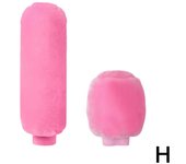 2Pcs Car Handbrake Grip Covers Gear Shift Knob Cover Handle Plush Sleeve Soft Warm Hand Brake Car Accessories for Girls