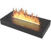 Marco 550 SimpleFire con Cristal Negro Chimenea de Bioetanol empotrada