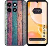 Tumundosmartphone Funda Silicona para Zte Blade A35 / A55 diseño Madera 10 Dibujos