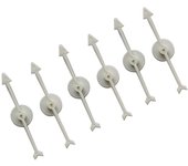 6 unids 10cm plástico giratorio Flecha dot DIY juego de Mesa Juguete Los Niños Accesorios