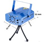 LED Stage Light DJ Disco Light Projector New Mini Laser Lights Sound Activated Remote Control Flash For Christmas Party Lights