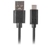 CABLE LANBERG USB C MACHO A USB A 3.1 MACHO 1.8M NEGRO