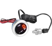 52mm Oil Pressure Gauge Car Digital Meter LED Display 9-35V with 1/8NPT Sensor Alarm Function