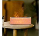Seven-Color RGB Flame Aromatherapy Diffuser with Water Shortage Protection Humidifer LED Essential Oil Lamp Difusor 150ml