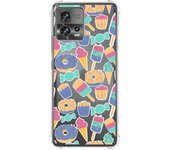 Funda Silicona Antigolpes para Motorola Edge 30 Fusion 5G diseño Dulces 02 Dibujos