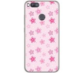 Tumundosmartphone Funda Gel Tpu para Xiaomi Mi 5X / Mi A1 Diseño Flores Dibujos