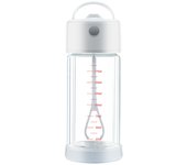 PORCHEDDU Taza de agitación automática con Escala, Carga USB, Vidrio de borosilicato multifuncionales, agitación automática de café con Taza, adecuado para la oficina, El Hogar, la taza de viaje, la proteína de leche con chocolate (300 ml)