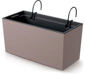 Prosperplast Maceta URBI CASE W de Alta Calidad - 395x185x195 - Mocca