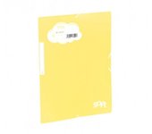 CARPETA SOLAPAS SOFT POLIPROPILENO C/ETIQUETA Y GOMA AMARILLO CARCHIVO 20160120