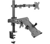 Equip - Soporte Monitor Articulado De 13" a 32" + Base Para Portatil - VESA