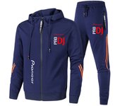 2024 Pioneer Pro DJ Fashion Zipper Hooded Sweater Casual Sports Quick Drying Men's Set Clothes+Pants Men's Set