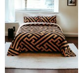 TIENDA EURASIA - Edredón Nórdico con Borreguito y Funda de Almohada, Estampado Moderno, Tacto Suave