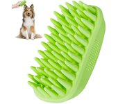 Pecera de baño para Perros, suministros de baño para Perros, Pechera de silicona para perros y Gatos de pelo grande y Corte, Pechera para lavar y asear mascotas (Green)