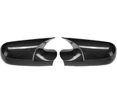 2PCS Carbon Fiber Car Side Door Rear View Mirror Cover Cap Add on For Renault Megane 2 MK2 2002-2009 Car Styling