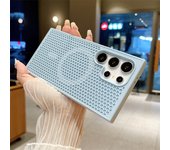 Heat Dissipation For Magsafe Magnetic Case For Samsung Galaxy S25 S24 S23 S22Ultra Plus Cooling Breathable Wireless Charge Cover