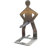4 PCS Hot Dog Sausage Stand Holder Standing Man Sausage Barbecue Rack Reusable Stainless Steel Hotdog and Sausage Stand