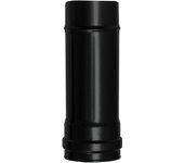 Wolfpack Tubo de Estufa Pellet Acero Vitrificado Negro Ø 80 mm. Longitud 25 cm. Estufas de Leña, Chimenea, Alta resistencia,
