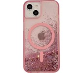 Liquid quicksand glitter magnetic phone case suitable For iPhone12 13 14 15 16 ProMax Plus phone thick anti drop protective case
