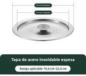 20/22/24cm Cookware Lid Cooking Pot Cover Wok Cover Frying Pan Lid Flat Pan Cover Stainless Steel Lid For Bowls Basins
