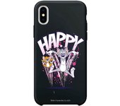 Funda original compatible con Iphone X-Xs Negro con un diseño de T&j Happy