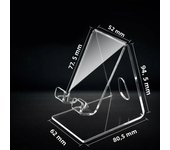 1 Pcs Transparent Cell Phone Holder Acrylic Desktop Lazy Phone Stand Clear Rack For iPhone 16 15 14 13 12 Samsung Xiaomi Mount