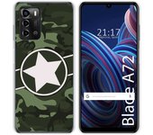 Funda Silicona para ZTE Blade A72 diseño Camuflaje 01 Dibujos