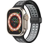 Magnetic buckle Silicone Strap For Apple Watch band 44mm 45mm 49mm 41mm 40mm correa Bracelet iWatch Ultra 2 series 7 3 6 se 8 9