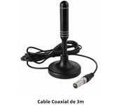 Digital TV Antenna with Signal Booster Suction Cup TV Antenna 50 Mile Range 25DBI Plug Play 1080P Antenna Outdoor Indoor Antenna
