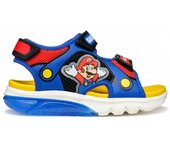 Sandalias planas niño GEOX J55MXD C0833 SANDALIA SUPER MARIO ROYAL/RED 34541 25V