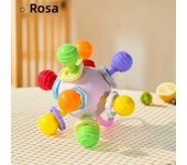 Manhattan Round Ball Soft Silicone Hand Grab Ball Rattle Infantil Chewable Toddler Teeth Soothing Baby Sensory Toy Newborn Gift