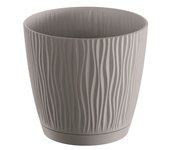 Prosperplast Maceta SANDY P 239x239x225 Gris Piedra Alta Calidad