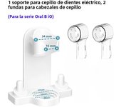 Adhesive Electric Toothbrush Holder Wall Mounted Tooth Brush Heads Rack Organizer For Oral B iO For Bathroom Kitchen