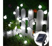 100LED Ball Garland Fairy Lights String Outdoor Lamp Christmas Lights Holiday Party Decoration Solar Light Outdoor Xmas