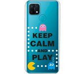 Funda compatible con Oppo A15 - Keep Calm Circulos Blancos