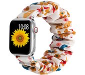 Scrunchie Strap For Apple Watch Band 8 Ultra 49mm 44mm 40mm 42mm 38mm 45mm 41mm Nylon Solo Loop Bracelet IWatch 8 7 SE 6 5 4 3 2