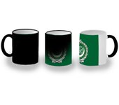 MERCHANDMANIA TAZA MÁGICA bandera liga arabe gobierno oriente medio magic mug