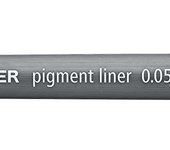 Staedtler pigment liner 308 rotulador calibrado - trazo 0.05mm - secado rapido - color negro (10 uds)