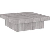 vidaXL Mesa de centro madera contrachapada 90x90x28 cm Blanco, Negro, Gris Mesita de Salón o Comedor o Auxiliar Mesa de Café Meuble Salón