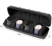 Watch Box Organizer For Men or Women，Watch Travel Case Portable Storage Watch Display Holder for Wristwatches and Smart Watches