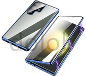 For Samsung Galaxy S24 S23 S22 Ultra  Case New titanium color 360° Full Screen Glass Metal Aluminum Alloy HD Protection Box